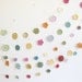Wedding garland, floral bridal shower bunting, crochet flower garland - PICK YOUR PALETTE - customised item, by Emma Lamb