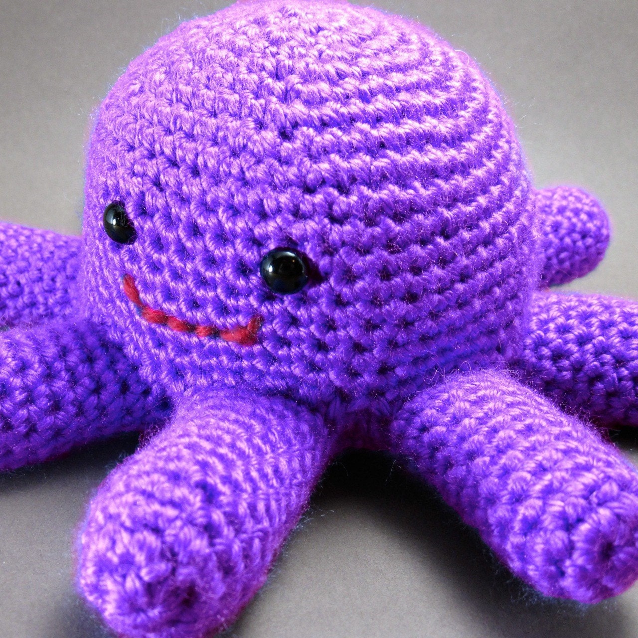 purple stuffed octopus