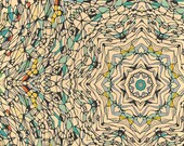 Central Park, December - Complicated abstract print abstract colorful print mandala design giclee art print