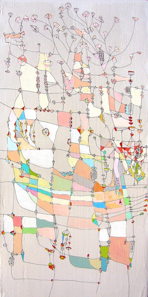 Outside my window/ 12 inches x 24 inches Free Shipping USA