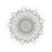 Free shipping USA - Fine art giclee print Archival Print fine art print black and white mandala nature print abstract form