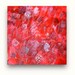 Red Nova Star - home and garden linear painting red painting abstract painting Lotus art original design