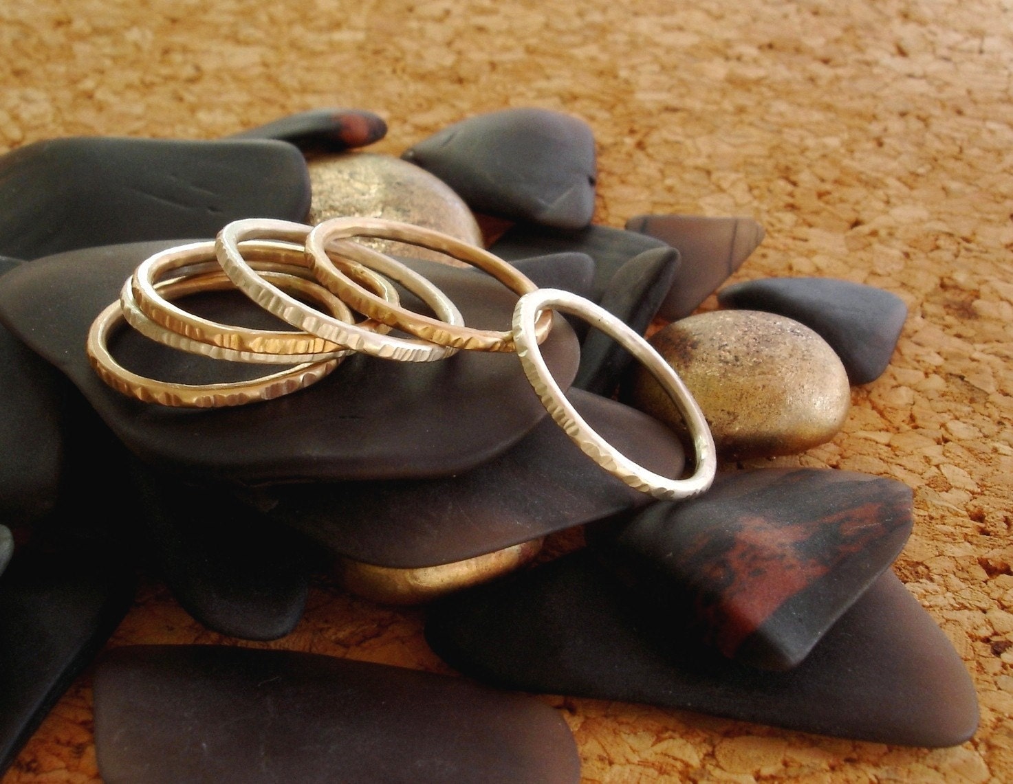 Delicate Stackable Rings, Silver and Gold Filled