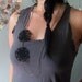 CLEARANCE . lacy hand crochet necklace . vintage bird charm . black .