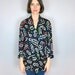 Amazing Patterned Silk Anne Klein Slouch Blazer