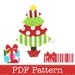 Christmas Tree and Presents Applique Template, Gifts, DIY. PDF Pattern by Angel Lea Designs, Instant Download Digital Pattern