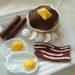 Felt Food - Breakfast - Pancakes, Egg, Bacon and Sausage
