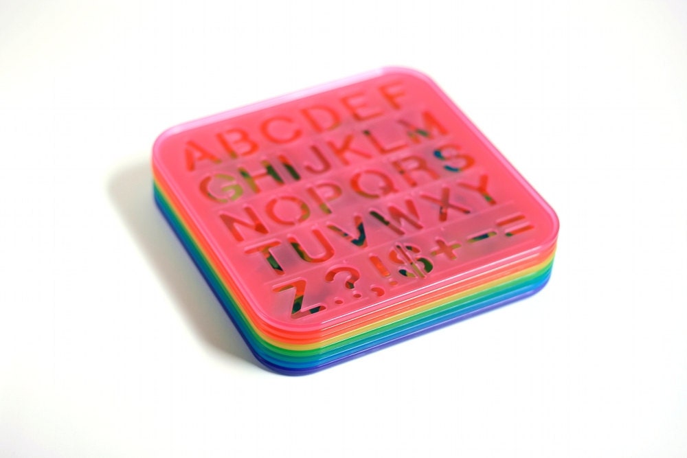 Vintage Tuppertoys Stencils