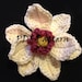 Crochet Pattern for Magnolia Flower and Leaf