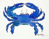 Blue Crab Digital Print