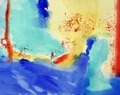 Abstract Watercolor Painting