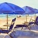 Beach Chairs, Watercolor Print