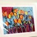 Art Print - Abstract Tulips in Watercolor