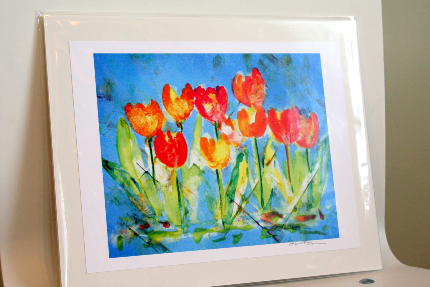 Tulips in Watercolor