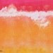 Abstract Watercolor Painting - Tangerine Tie Dye