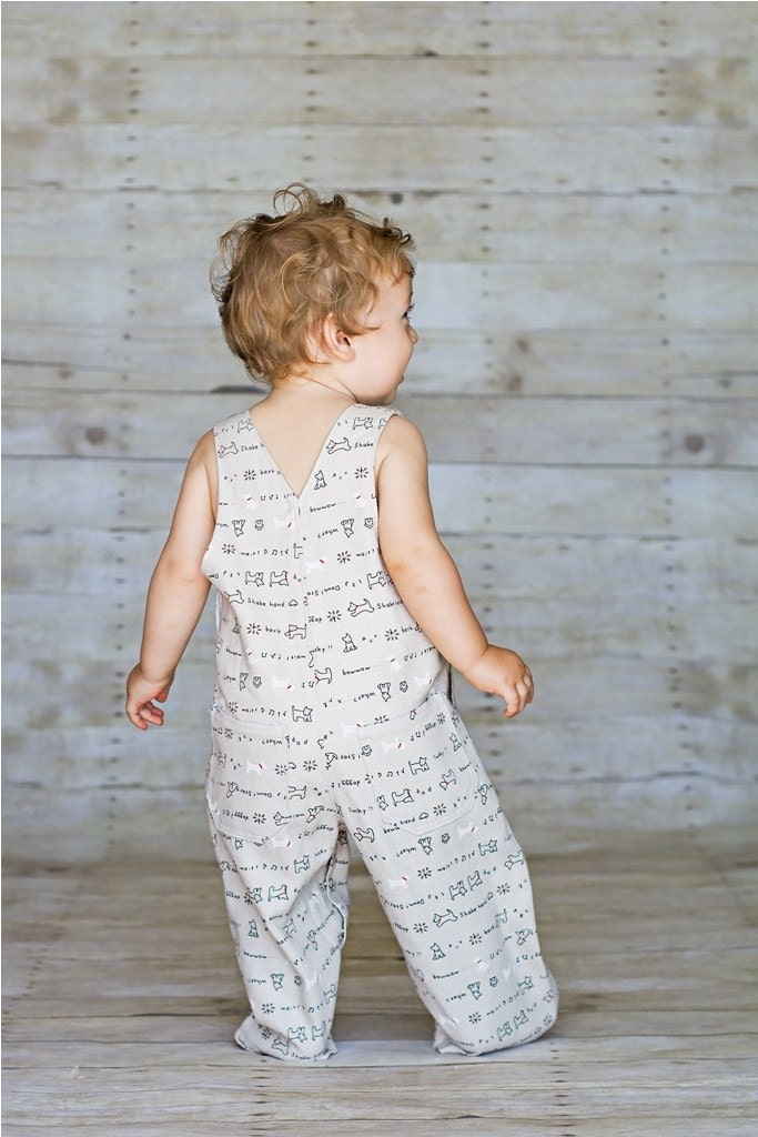 Overall in Burlap-ey Pups