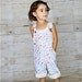 Overall in Spring Daisies and Sunflowers - Size 12/18 month (LAST ONE)