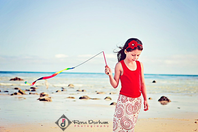 Buy 2 skirts get 1 FREE.... The Red Beach Swirly Skirt...baby...toddler..girls... eco-friendly...sustainable fashion design.. handmade childrens clothing by laken and lila