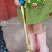 Childrens Clothing .....The Ana Vintage Vibe Peasant Dress...featuring floral and lace pocket..childrens clothing by laken and lila