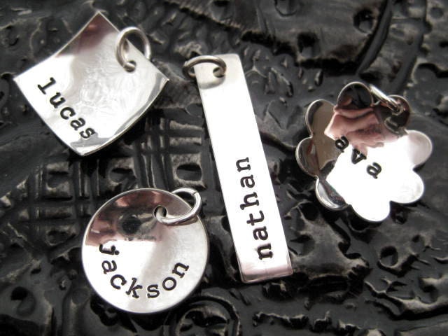Add A Brag - Hand Stamped Sterling Silver Disc or Tag