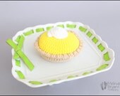 Play Food Pie, Crochet Lemon Pie Amigurumi