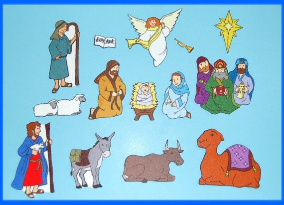Birth of Jesus Nativity Felt Flannel Board by StorytellingFun