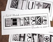 3 Personalized Name Frame Prints (10x20) unframed