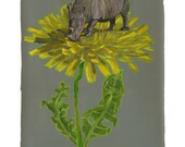 Rhinoceros Grazing on a Flower --Original painting from Julia Likes Frogs