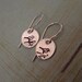 BIRDS ON A BRANCH.... Hand Stamped Earrings - Sterling Silver Dangle Earrings - Personalized Jewelry