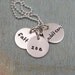 Personalized Jewelry - Hand Stamped Necklace - Mommy Necklace - Tiny Tokens Designs