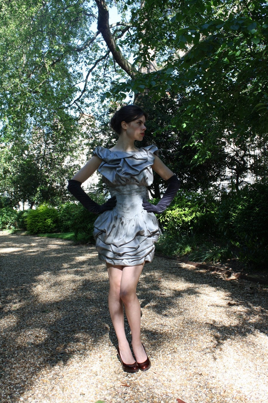 SAMPLE SALE Marilyn Draped Hourglass Cocktail Dress