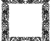 Looking glass frame. Cross stitch pattern. Instant download.