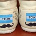 Quirky Mustache TOMS - customized in your colors, your shoe size