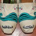 Custom Mustache TOMS (or Vans) with polka dots, your colors, your size, shoes included