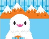 Yeti Birthday Card