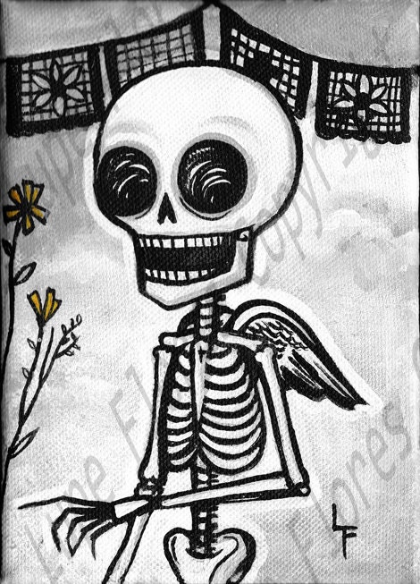 After Life Print Set Day of the Dead sugar skull 5x7 DEAL