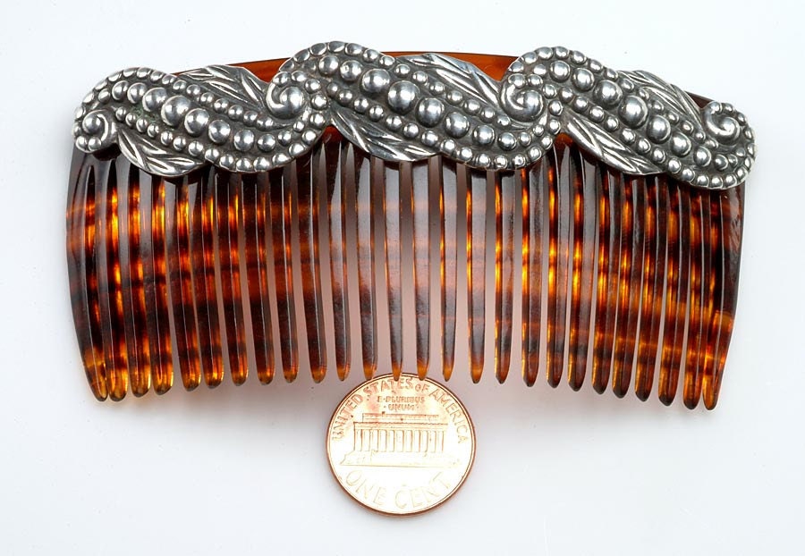 Mexican Silver: Elegant LOS CASTILLOS hair comb