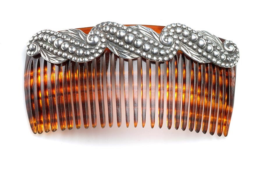 Mexican Silver: Elegant LOS CASTILLOS hair comb