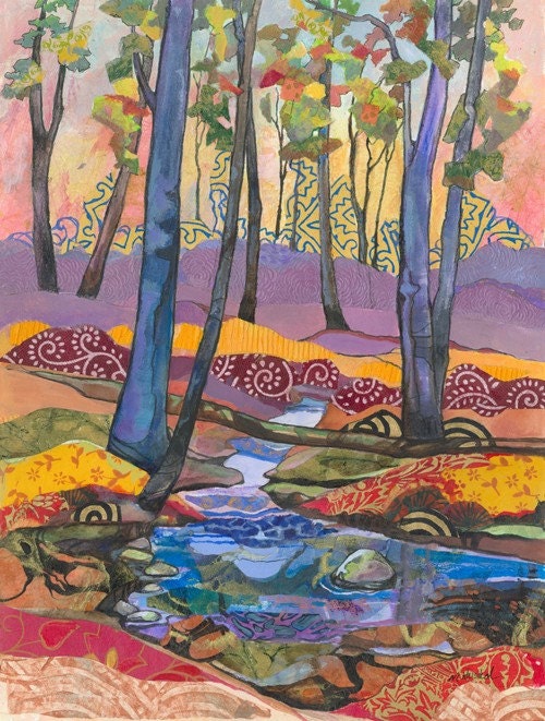 Wall Art Fall Landscape Print  Fanciful Fall by Marty Husted