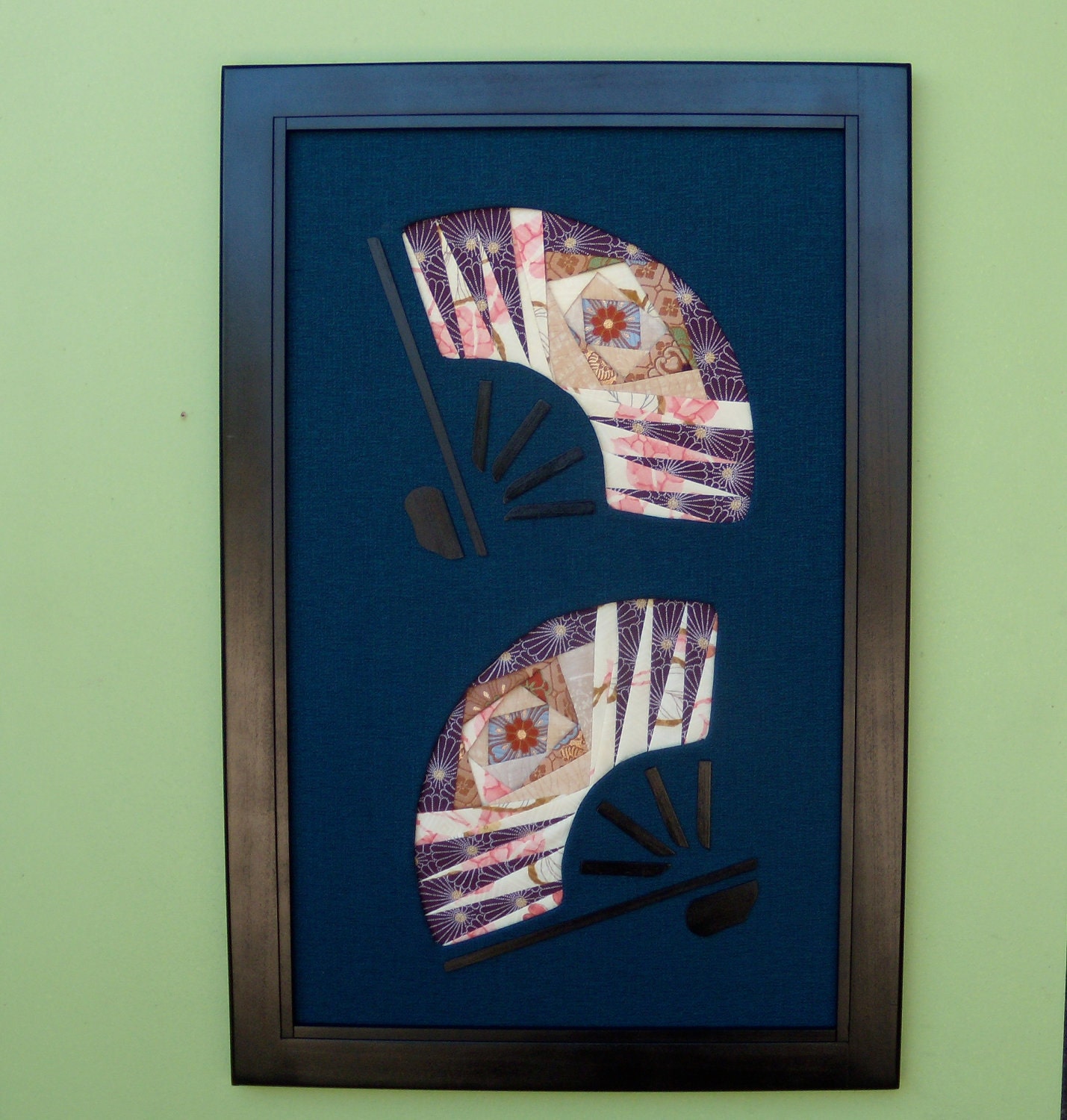 Origami Inspired Kimono Wall Hanging - Sensu " Fan "