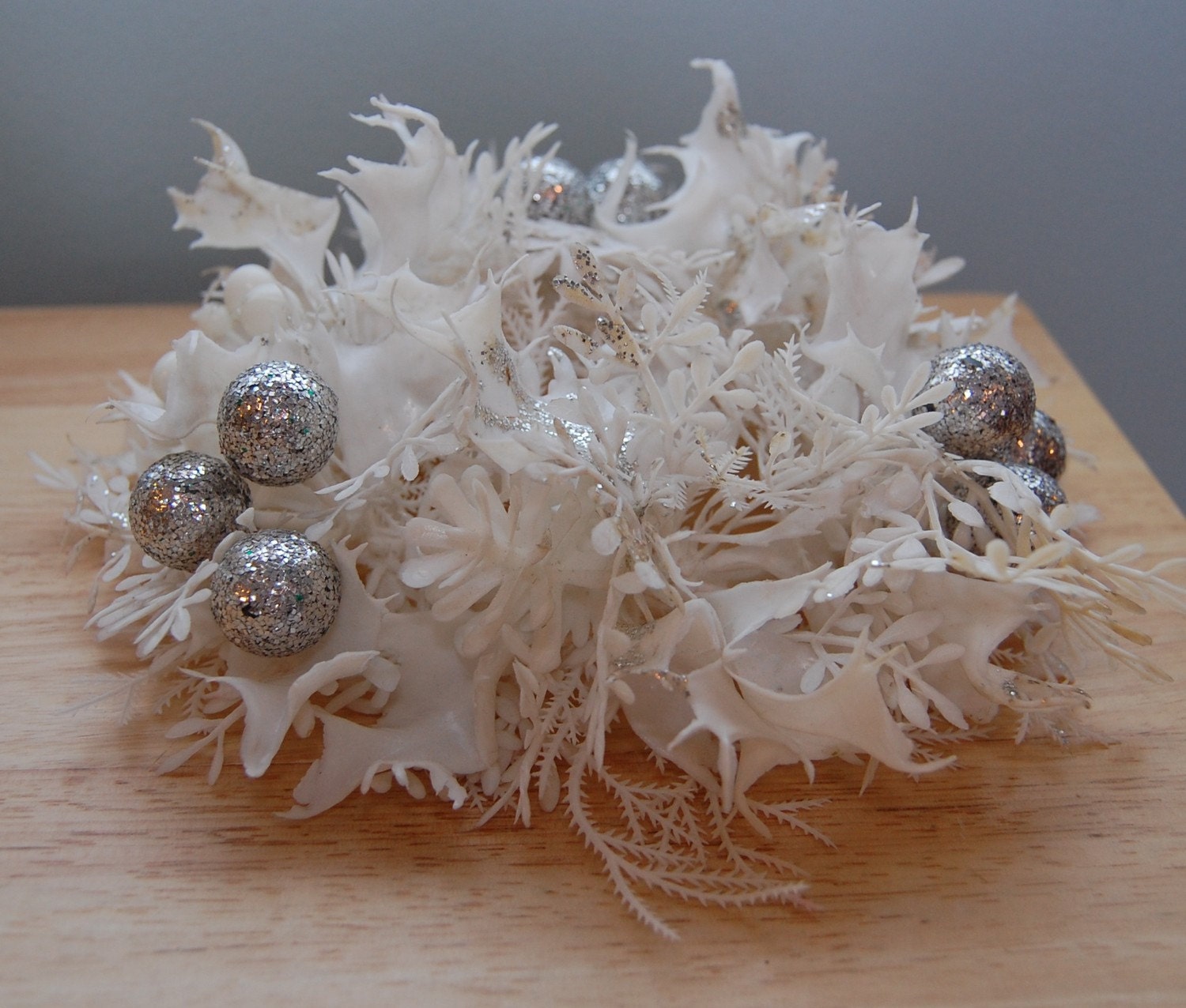 white and silver christmas candle centerpiece by white and silver christmas candle centerpiece by