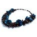 Celluloid & Seed Necklace Plastic Flowers Natural Seeds and Glass Seed Beads 1930s