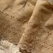 VERY LIMITED - Extra Wide Vintage Lace Fabric with French Lettering and Pic