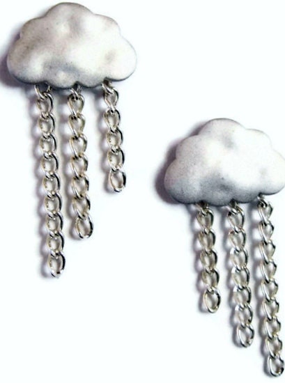 Matt Silver Cloud Earrings
