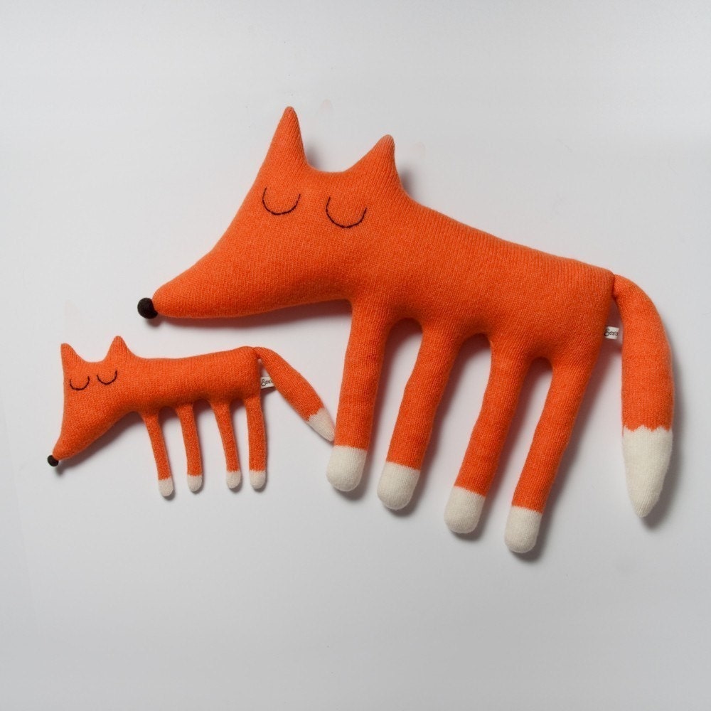 Large Monty the Fox Lambswool Plush