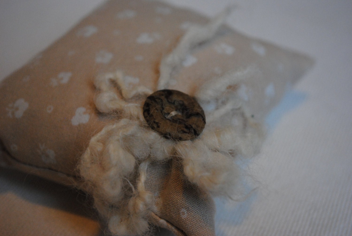 Embellished lavender sachet natural