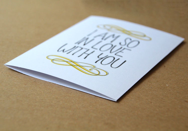 anniversary card i am so in love with you card gift for her letterhappy etsy stationery wedding gift handmade lemon zest greeting card