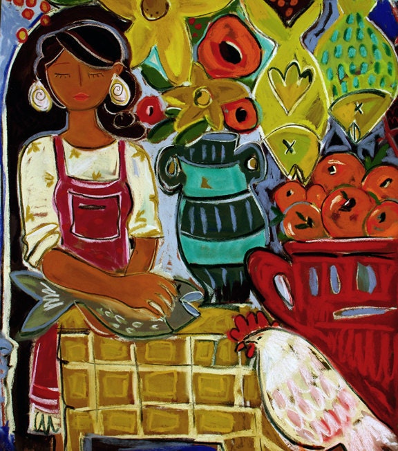 Shop Girl 11x14 Giclee Reproduction