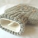 Loveage hot water bottle sweater / cover - 90 per cent Wool - 10 per cent Silk