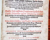 Rare Book dated 1627 by Philippum Nicolai ORIGINAL antique text